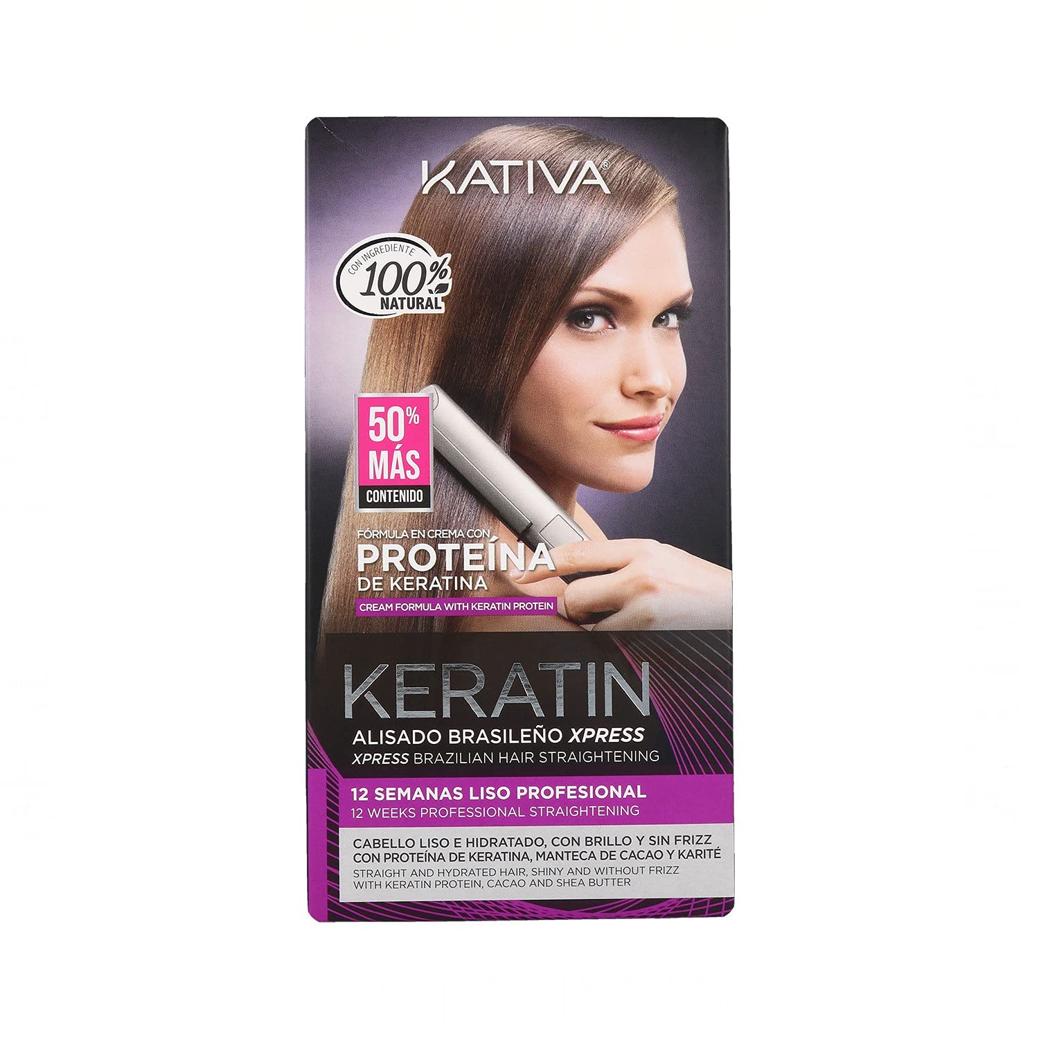 Kativa keratin straightening brazilian express kit 150 ml
