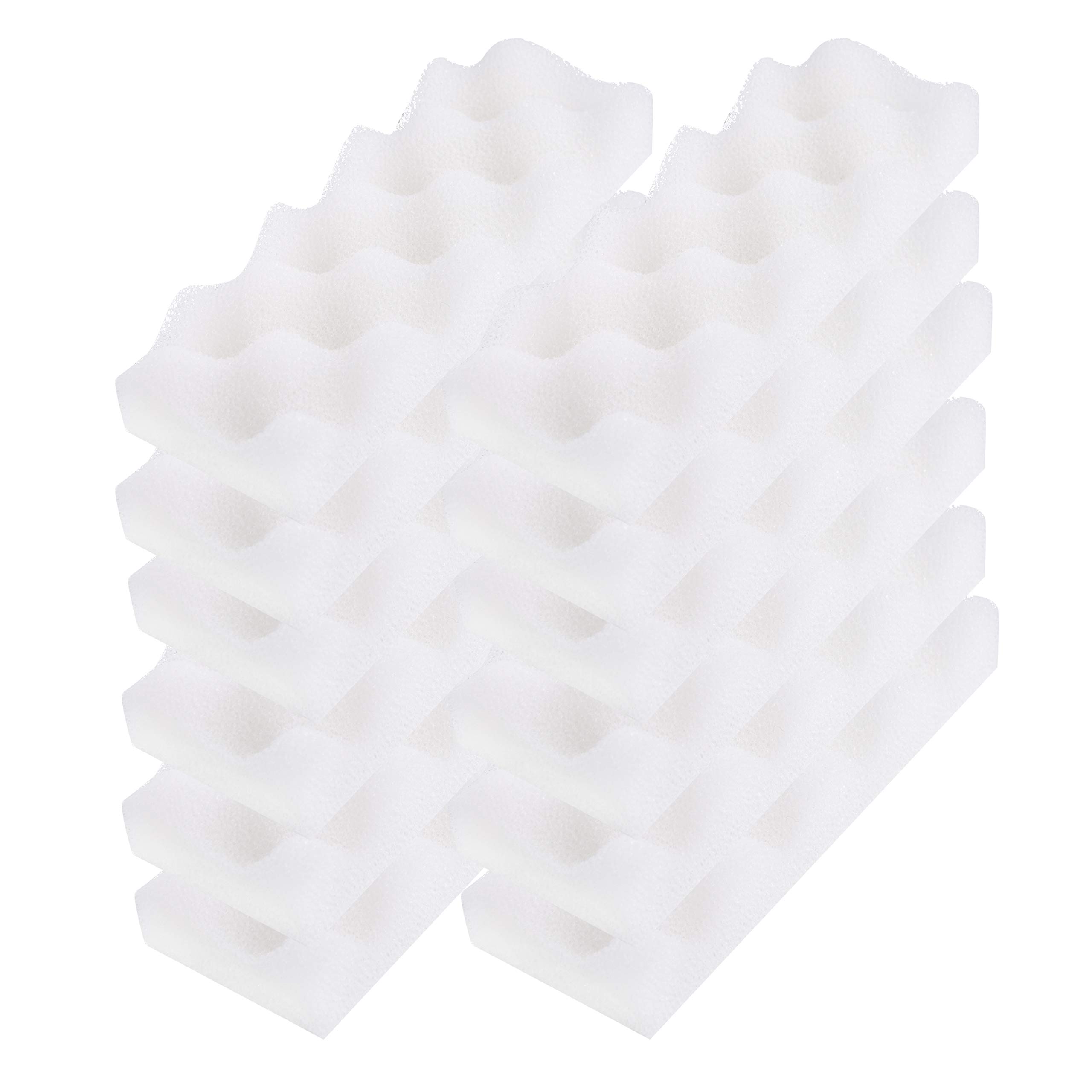 LTWHOME Compatible with Bio Foam Filter Pads Fit For Fluval Bio-Foam Max 07 Canister Filter 206/207 & 306/307 (Pack of 12)
