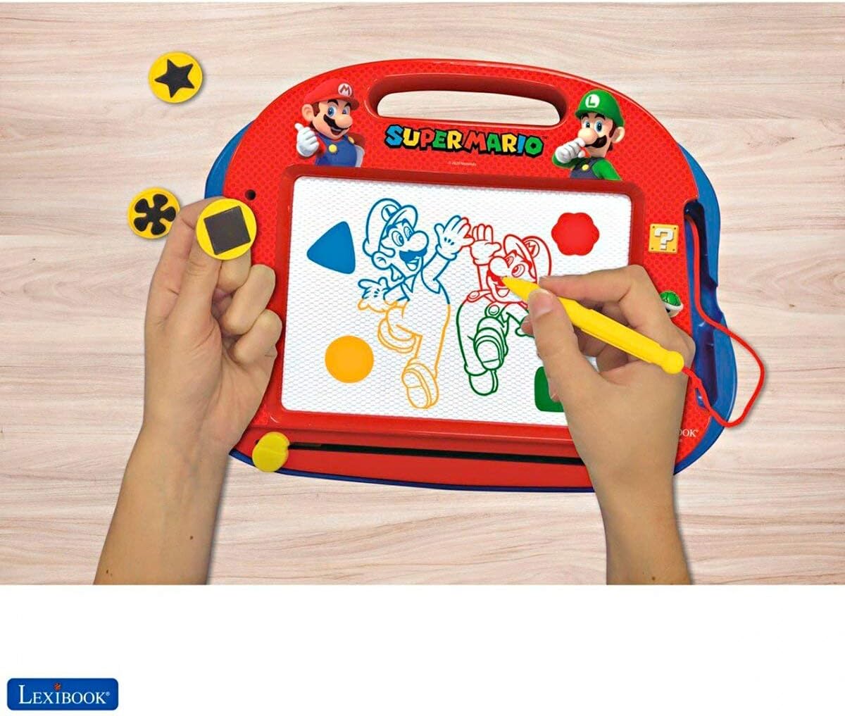 LEXIBOOK, Super Mario, Multicolour Magic Magnetic Drawing Board - Image 4
