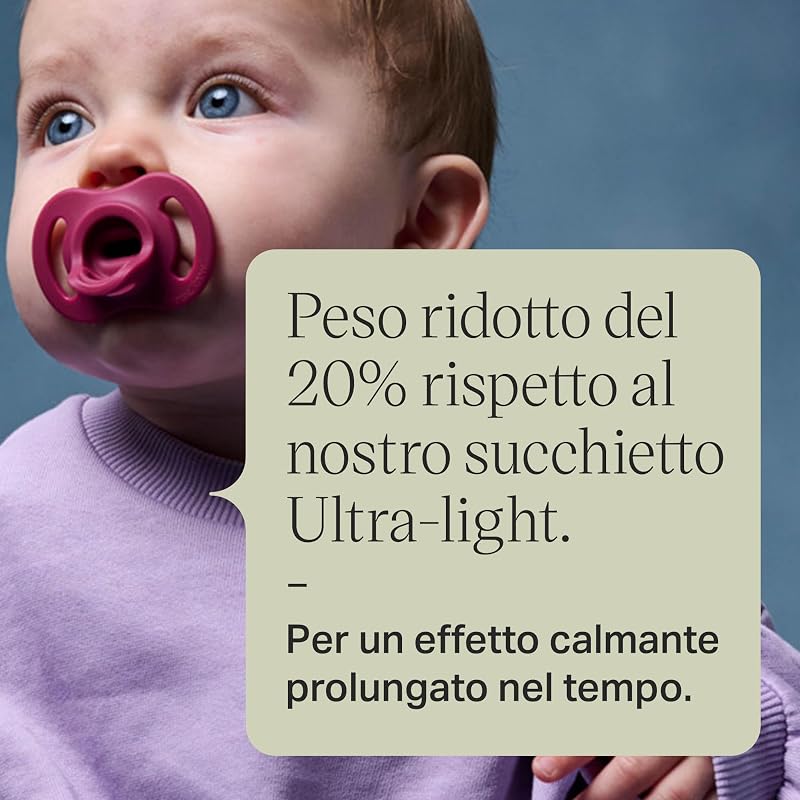 Ciuccio Ultra-light StayPut, 6-18 Mesi