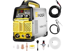 S SIMDER SSIMDER Plasma Cutter 50Amp Plasma Cutter Machine with Dual Voltage 110V/220V Non-Pilot Arc 1/2 Inch Clean Cut Plasma Cutting Equipment with High Frequency Easy Metal Cutter LCD Display IGBT Inverter