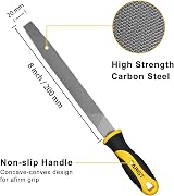 TARIST 8 Inch Flat Metal File Professional Carbon Steel File view 2