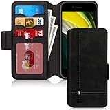 FYY Wallet Phone Case for iPhone 7/8/SE 2020 (2nd), Ultra Slim Flip Leather Wallet Phone Case Protective Shockproof Cover wit