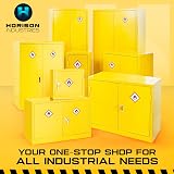 Horison Industries COSHH Cabinet Yellow Fireproof Flammable Storage Cupboard view 7