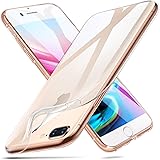 ESR Funda para iPhone 8 Plus/iPhone 7 Plus, Funda para Suave Gel, protección a Bordes y cámara, Carga inalámbrica Compatible, para Apple iPhone 7 Plus/8 Plus de 5.5", Transparente