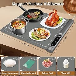 Newise Upgrade Graphene Warming Mat for Food, Rapid