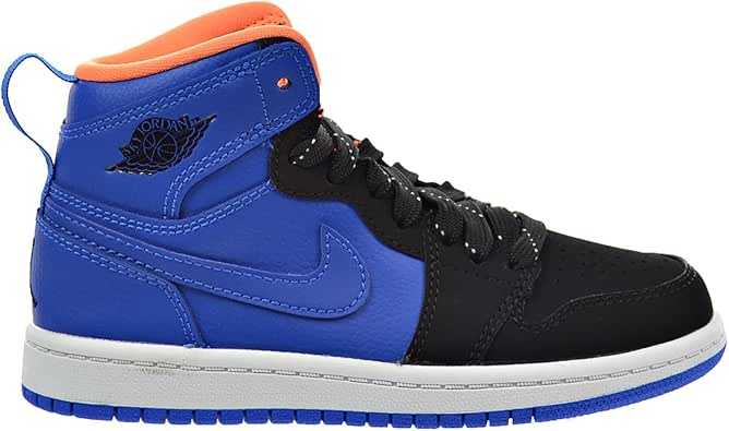 Amazon.com | Jordan 1 Retro High BP Little Kid's Shoes Hyper Cobalt/Atomic Orange/Black/White 