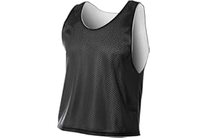 A4 Sportswear Reversible Pinnies Wicking Athletic Jersey (Lacrosse/Soccer/Football.) 11 Colors, Youth/Adult