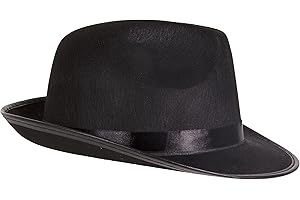 Kangaroo Fedora Brim Felt Church Hat Men Women I Summer Beach Sun Hat with Band I Men's 1920s Gatsby Gangster Costume