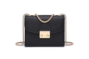 Dasein Women Small Crossbody Bag Designer Evening Bag Clutch Purse Handbag for Wedding/Prom/Party with Double Chain Strap