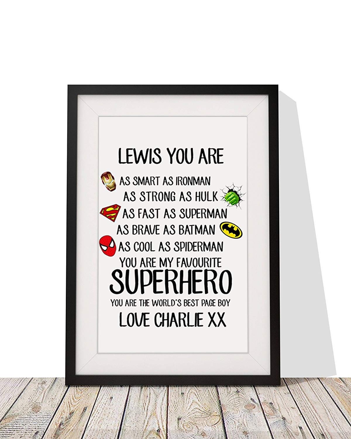 page boy photo frame