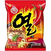 OTOKI YEUL Ramen, Super Spicy Korean Instant Noodles, Extreme Hot &amp; Savory Broth, Chewy Noodles, 4.23 oz (Pack of 5)