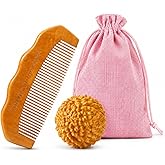 Birth Comb &amp; Acupressure Massage Ball Set, Labor and Delivery Essentials | Wooden material, sensory focus, hospital bag essentials, mom-to-be gift