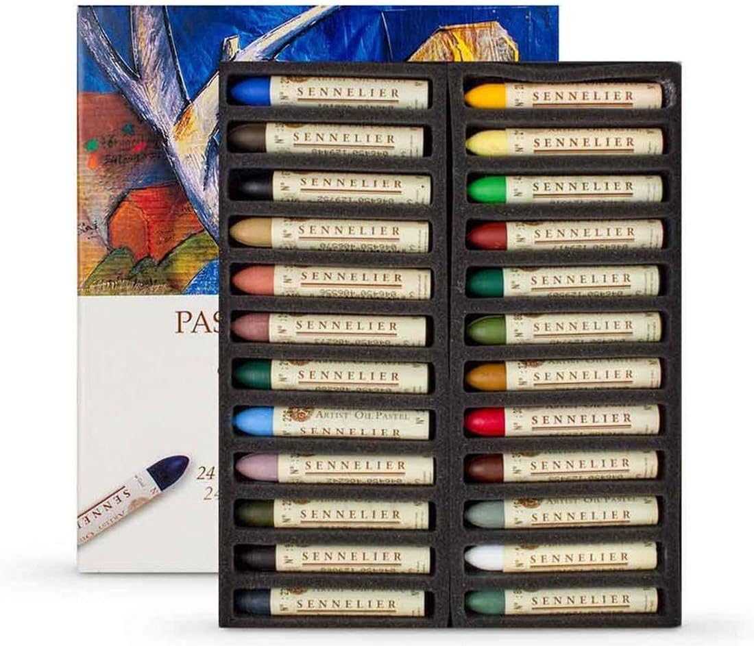 Sennelier Oil Pastel Set, 24 Count (Pack of 1), Landscape - Image 3