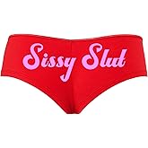 Knaughty Knickers Sissy Slut Red Boyshort Panty Fetish DMLB Cuckold Boyshort