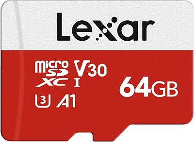 Lexar 64GB Micro SD Card E Series UHS-I A1 U3 Class10 V30