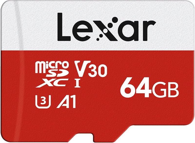 Lexar 64GB Micro SD Card E Series UHS-I A1 U3 Class10 V30
