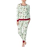 BedHead Pajamas Long Sleeve Pullover Crew Joggers Set Warm Wishes XL (US 16)