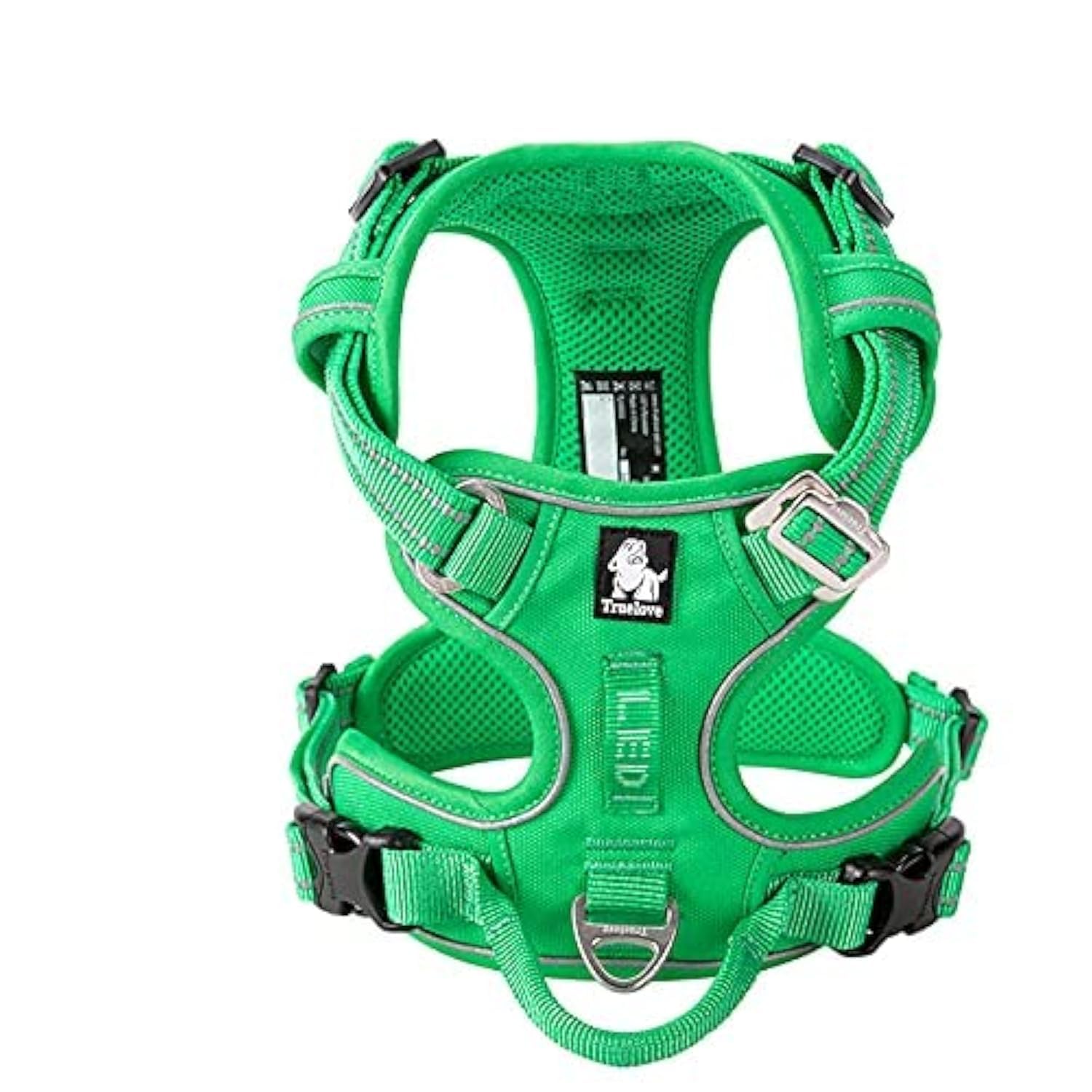 WINHYEPET True Love No Pull Dog Harness Extra Reflective Pet Harness for Small Medium Large Dogs Adjustbale for Running Walking Padded Soft Mesh Vest Easy Control TLH56512(Grass Green,XL) — image 1