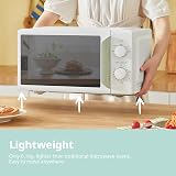COMFEE' 700W 17L Mini Microwave Oven White Sage Green CMO-MP012ND(GN)-UK view 3