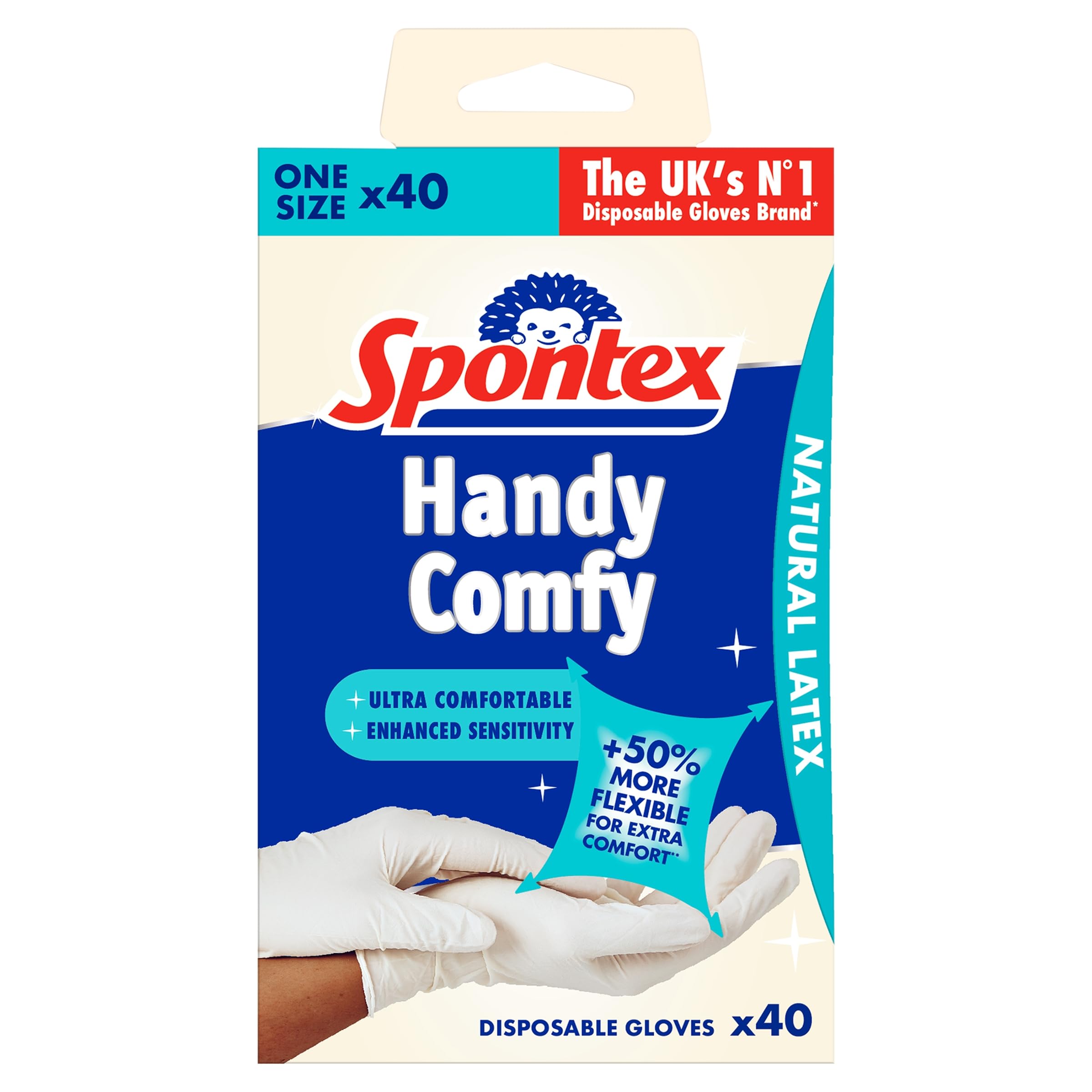 Spontex Comfy Household Gloves | Medium | 1 Pair