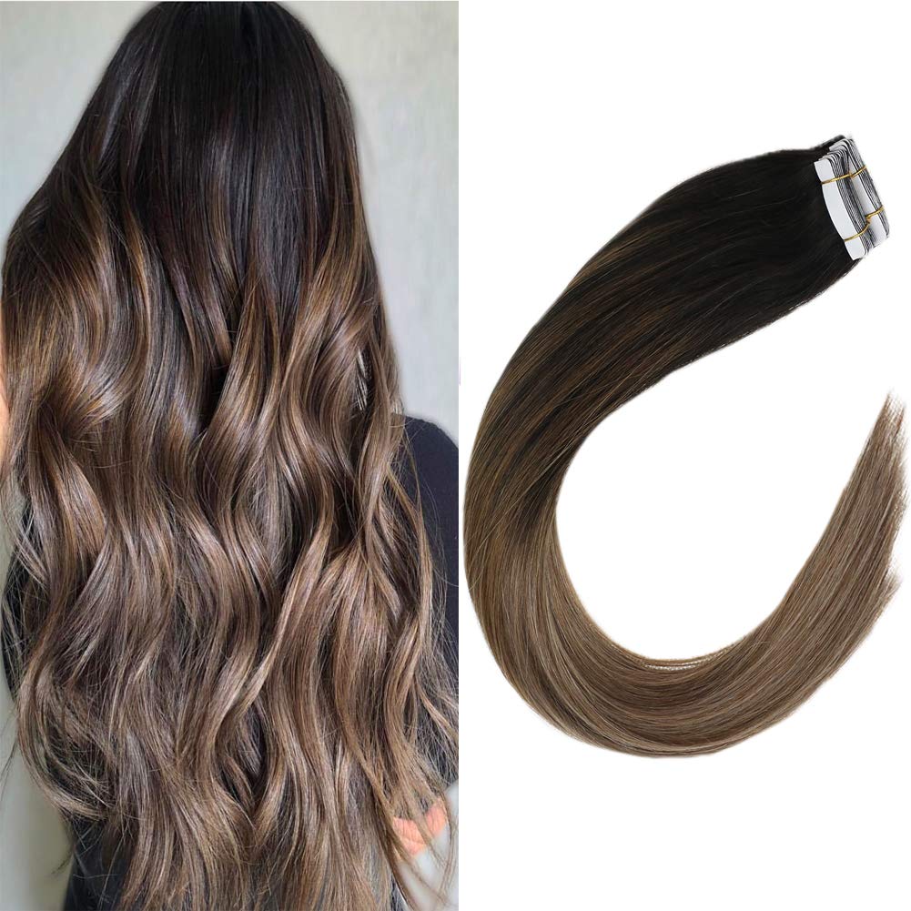 Amazon Com Vesunny 24 Inch Tape In Balayage Hair Extensions