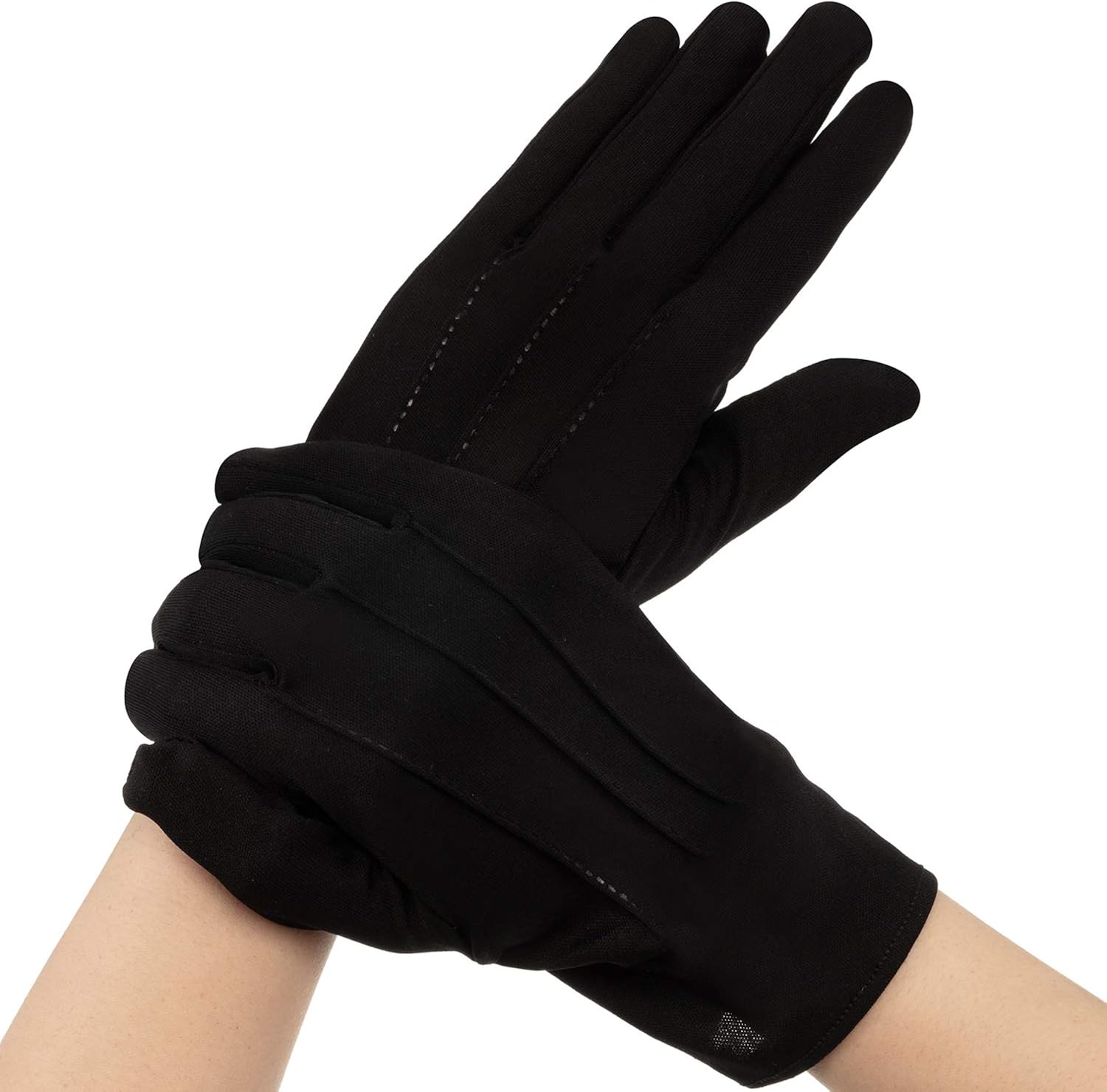 18 Pares de Guantes de Nylon Negros