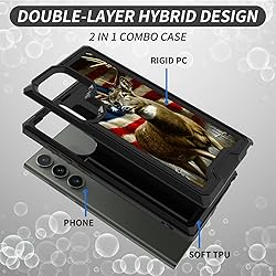 BPQOJB for Samsung Galaxy S24 Ultra Case with Flag