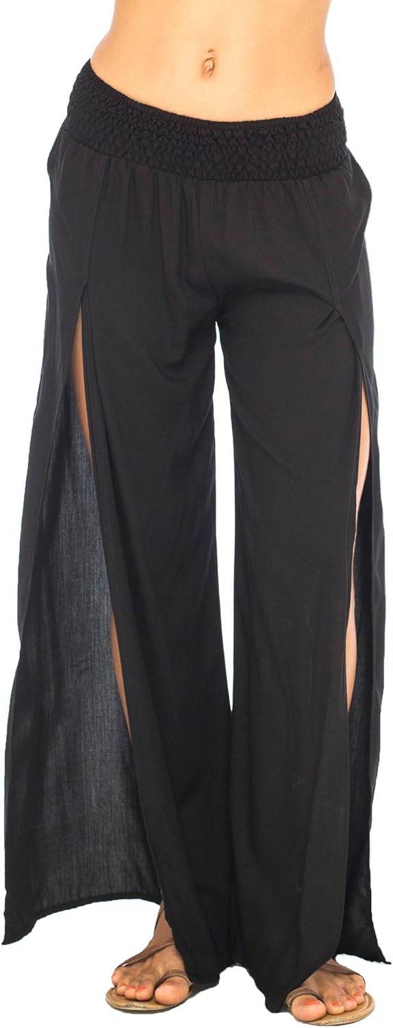 Back From Bali Womens Palazzo Pants Wide Leg Loose Beach Pants with