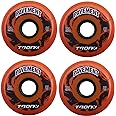 TronX Outdoor Asphalt Pavement 85A Inline Roller Hockey Wheels 4 Pack | 59mm, 68mm, 72mm, 76mm, 80mm Sizes Hi-Lo