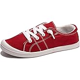 Women's Slip On Canvas Sneaker Low Top Casual Walking Shoes Classic Comfort Flat Fashion Sneakers