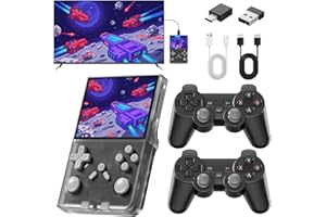 PINVOK R40 Handheld Game Console – Retro Gaming Console with Built-in 128G TF Card, 20000+ Games | Portable Retro Game Console, Handheld Emulator for Mini/Pocket/Portable Gaming, Handheld Video Games