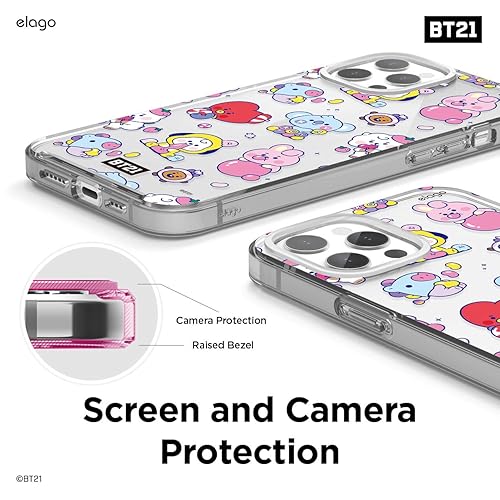 elago BT21 Hybrid Case Compatible with iPhone 12 Pro Max Inch