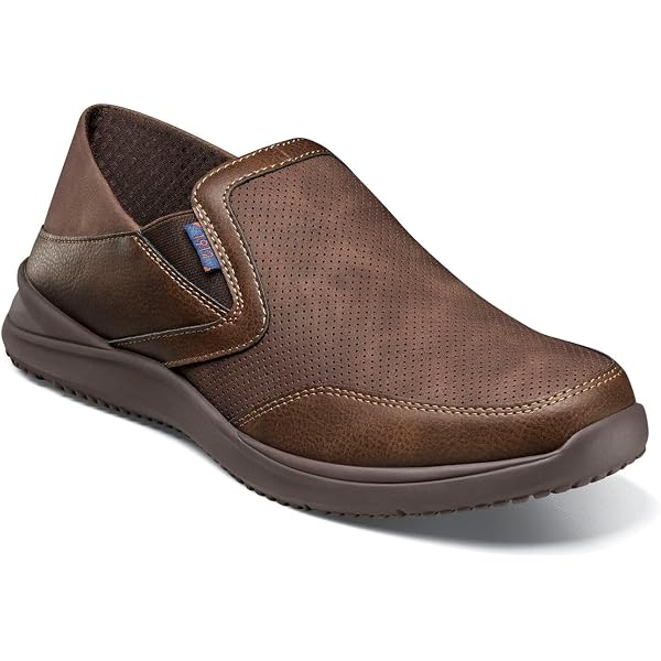 Amazon.com | Nunn Bush Conway Casual Slip-On Dark Brown 7 M (D