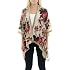BYOS Women's Sheer Paisley Kimono Beach Cover-Up - Lightweight Open-Front Scarf For Summer & Boho Style