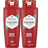 Old Spice Refreshing Body Wash for Men, High Endurance, 3X Defense, 24/7 Shower Fresh with Long Lasting Scent, Pure Sport Scent, 24 oz (Pack of 2)