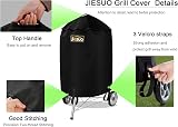 JIESUO 57CM BBQ Cover for Charcoal Kettle Premium Heavy Duty Waterproof view 3