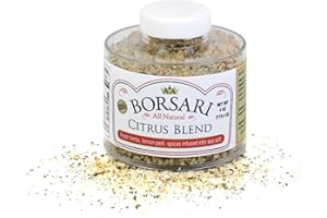 Borsari Citrus Salt Seasoning - Gourmet Seasoned Salt with Lemon, Pepper, and Herbs - Premium Citrus Seasoning Salt - All Natural Meat and Fish Seasoning Blend (Citrus 4oz, Pack of 1)