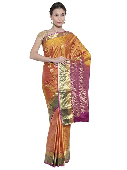 Dharmavaram Silk Saree - Spruce Yellow - (CCMYSS7522)