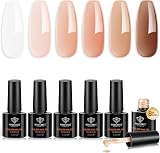 Modelones 8-in-1 Nail Builder Gel 6 Colors White Brown 60-90s Cure