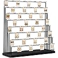 Earring Display Stands for Selling, Earring Rack Display Holder Stand, Jewelry Display for Selling Earring Cards, Bracelets, Hair Accessories, Rings, Necklaces 39" W x 23" D x 19" H (64 Hooks)