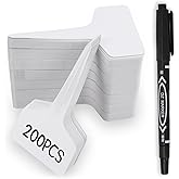200pcs Plant Labels, Garden Markers Signs, Outdoor Waterproof Stakes, 4 Inch Plastic Tags for Seedlings, Gardening Supplies, Greenhouse Accessories, Nursery