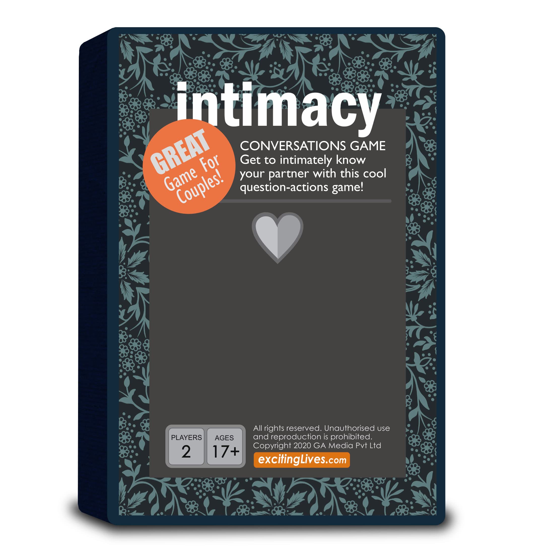 Intimacy: A Romantic Conversation Game with Exciting Questions & Actions for Couples Fun - Gift for Valentine's Day