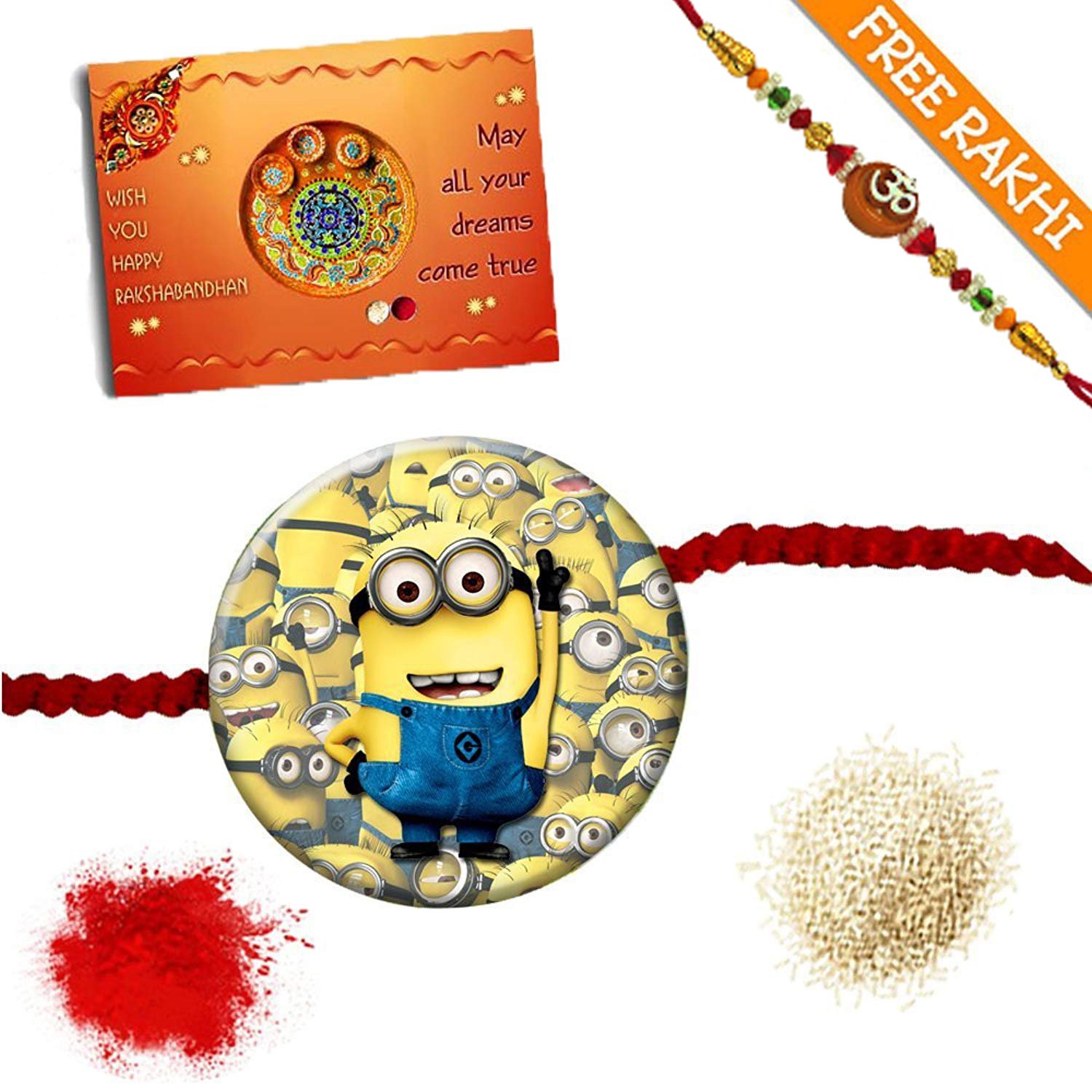 snapgalaxy cartoon multipurpose rakhi for kids