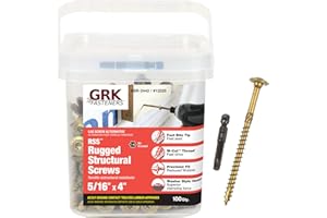 GRK FASTENERS 12225 RSS 5/16" x 4" SCREWS 100CT