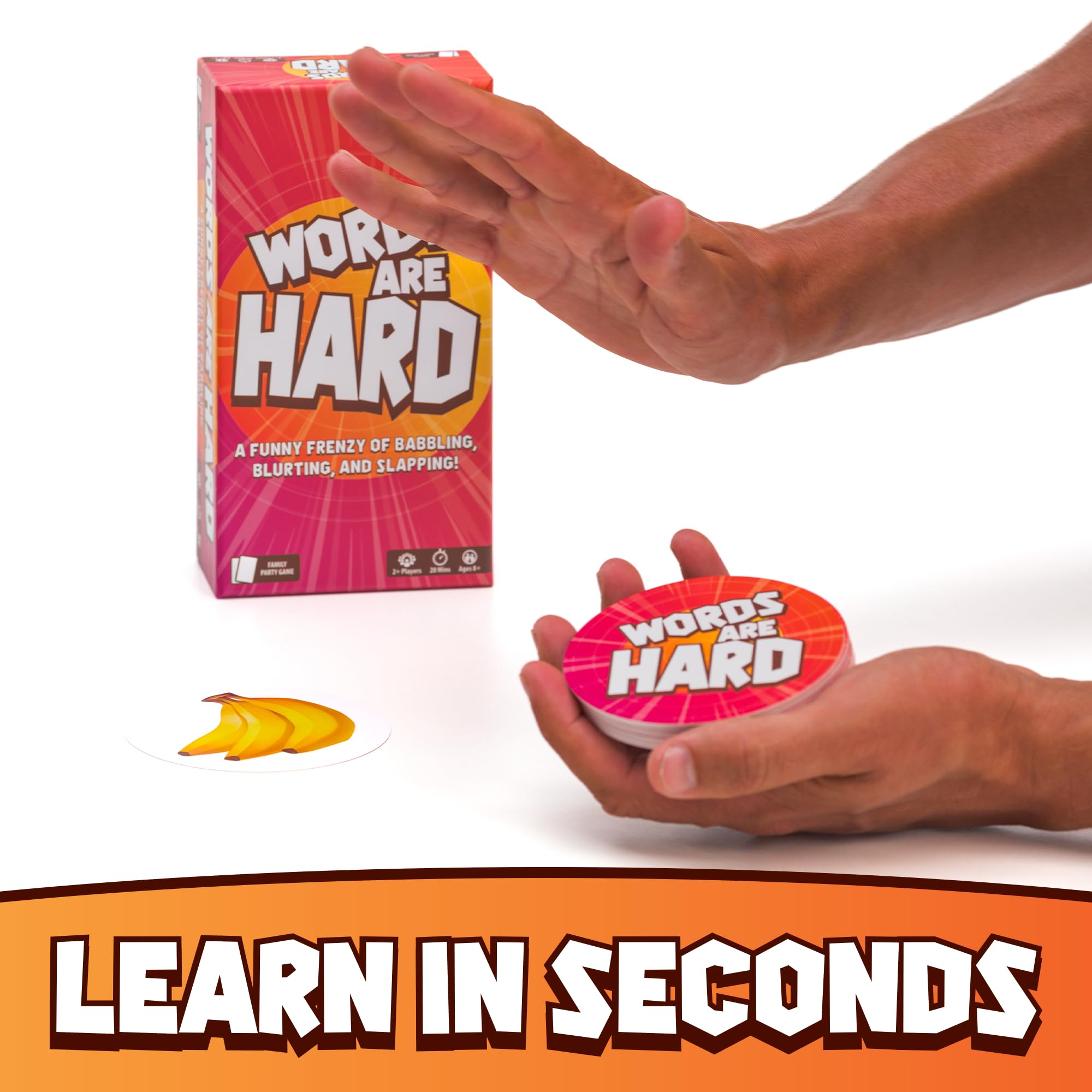 Words are Hard - Party Games - Family Card Games - for Kids 8 and up - for Adults - Family Game Night - Travel Game - Laugh Out Loud