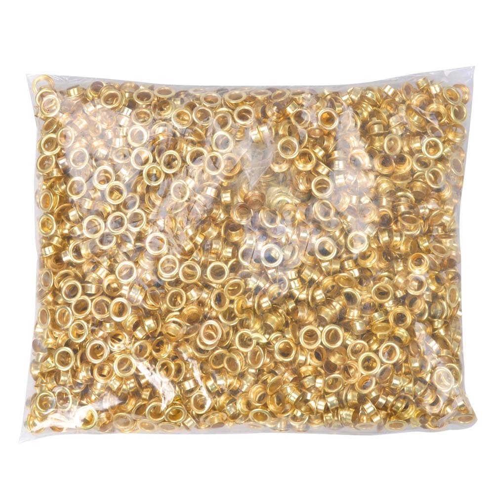 2000pcs 1/4" #0 Grommet Machine Grommets Machine Grommets &amp; Washers Brass Eyelet Die for Posters Tags Signs Bags