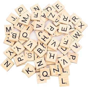 Beyond Dreams 100 Pieces Lettres De Scrabble Alphabet Pour Jouer Lettres En Bois