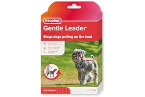 Beaphar | Gentle Leader | Head Collar for Small Dogs | Stops Pulling On The Lead | Training Aid with Immediate Effect| Endorsed by Behaviourists | Red x 1