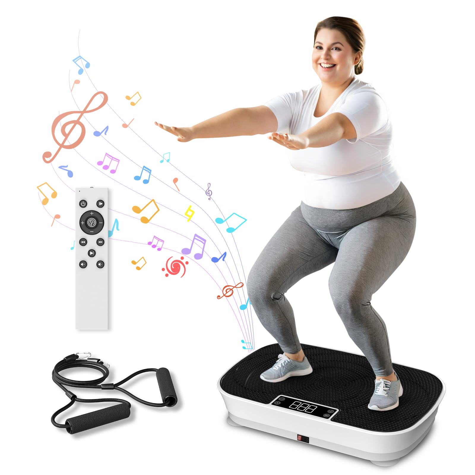 AXEFIT Vibration Plate Exercise Machine - Bluetooth